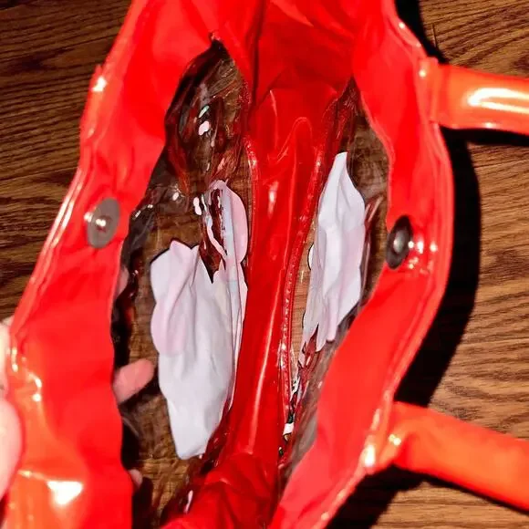 Vintage Sanrio Hello Kitty Cherries Plastic Tote Bag - 90s - Picture 3 of 9